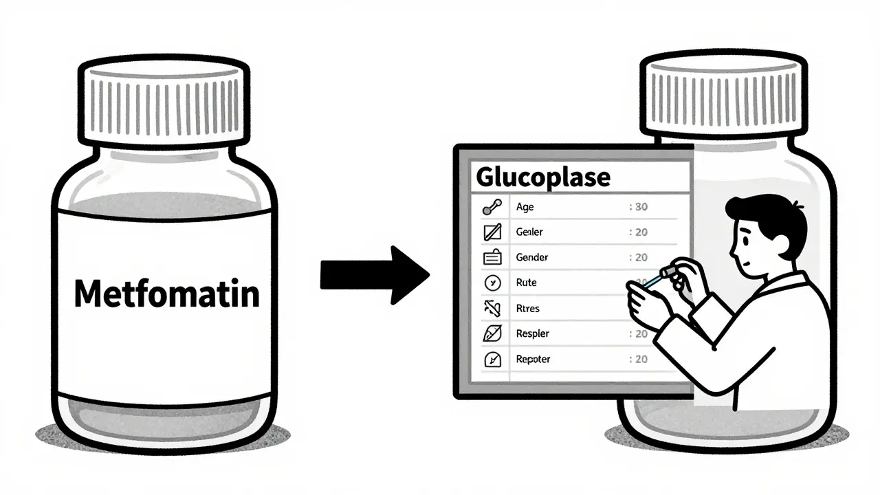 Two drug names shown with contrasting report volumes on a filtered dashboard.