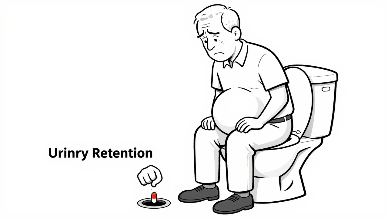 Anticholinergics and Urinary Retention: How Prostate Issues Make the Risk Much Worse
