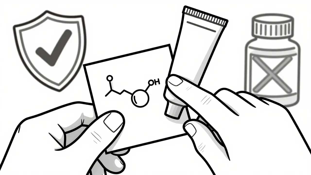 Line art of prescription and safe generic cream selection
