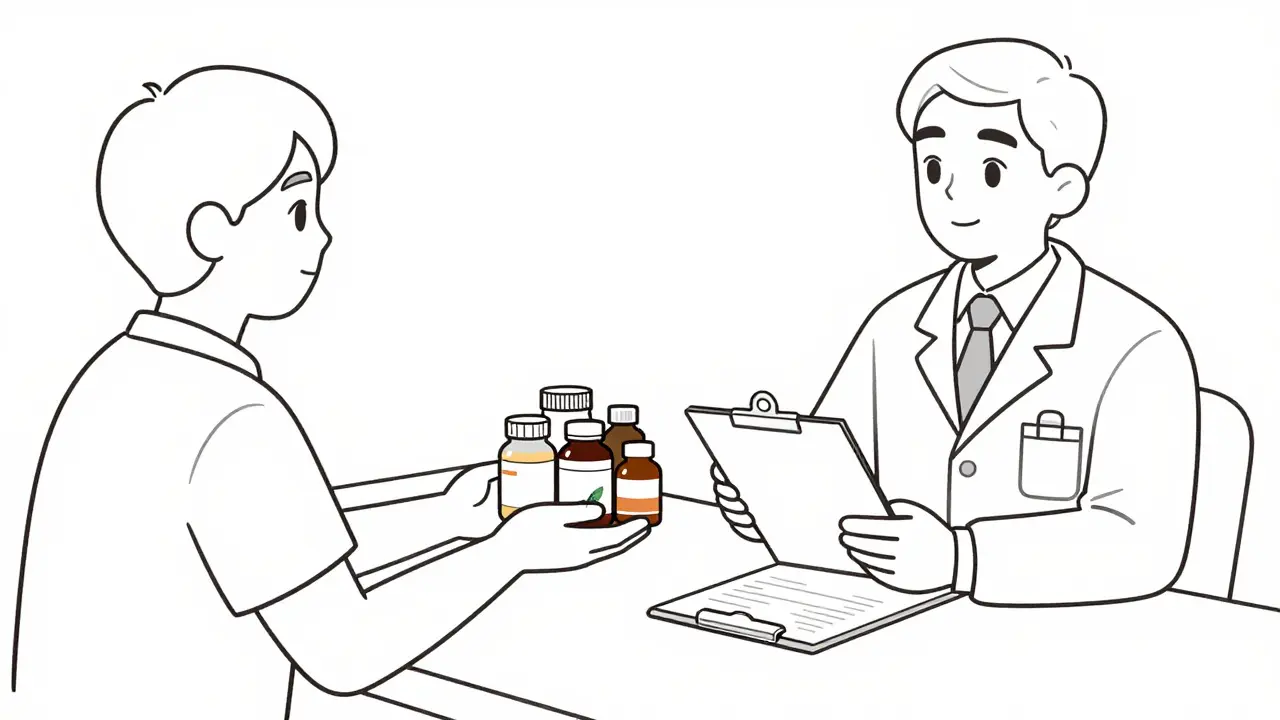 Patient listing supplements for doctor review