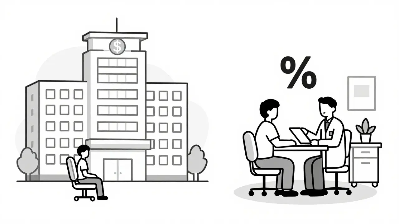 Comparison of hospital vs office infusion costs